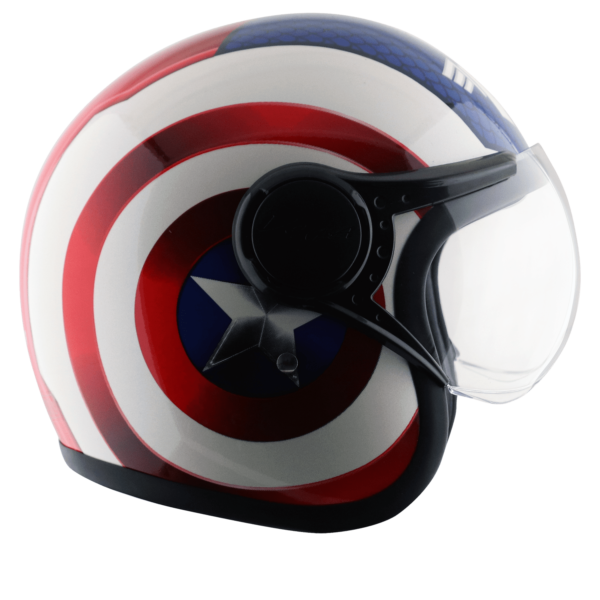 Jet Marvel Captain America Edition Helmet - Image 4